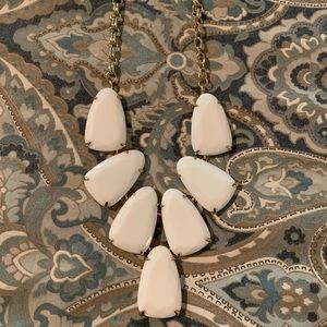 Kendra Scott White and Gold Harlow Necklace